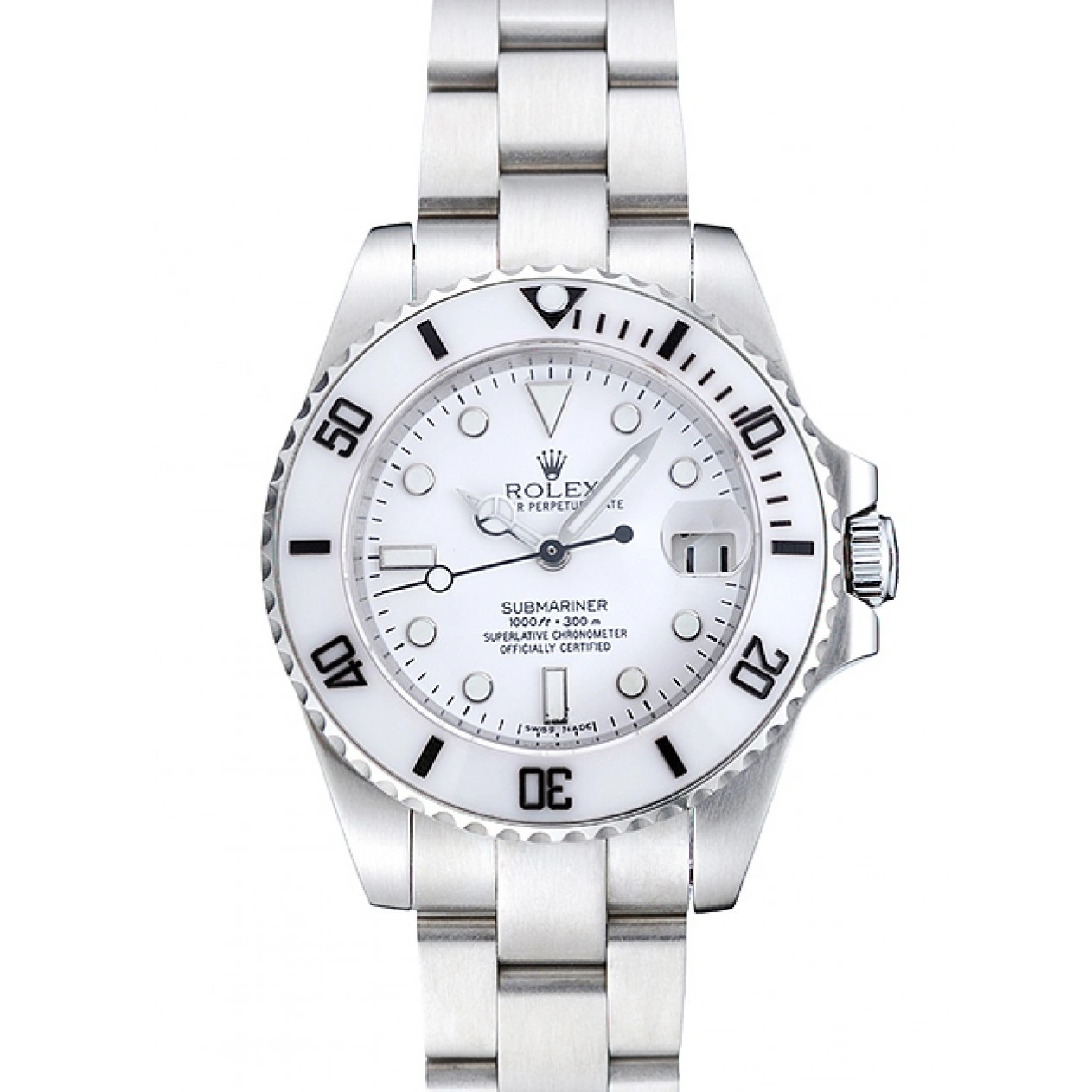 Submariner Dial Stainless 1454152 Rolex Bracelet White Steel 1013